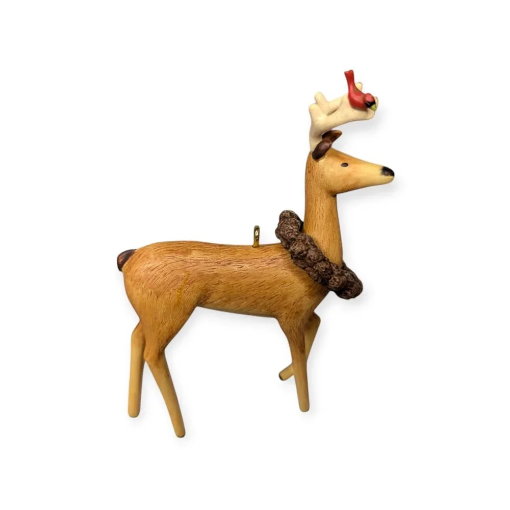 2007 Hallmark Keepsake Ornament VIP Gift Peaceful Animals Wood Deer NIB